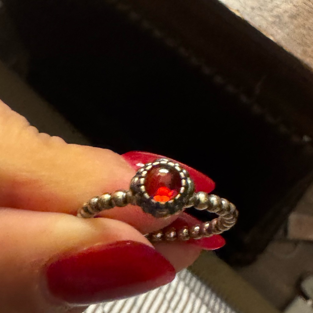 Authentic Pandora January Birthstone Ring Retired